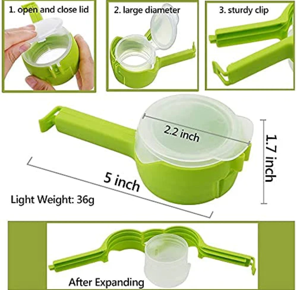 Bag Sealing Clip Food Storage Sealing Clips with Pour Spouts