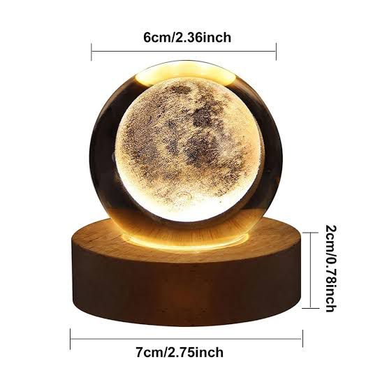 Moon Crystal Lamp