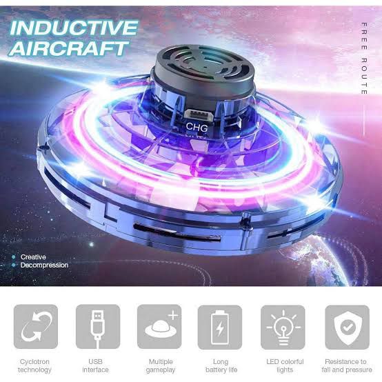 Flying fidget spinner