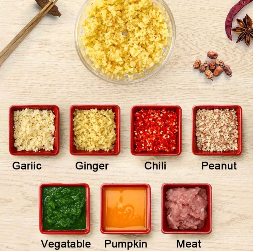 Manual food chopper mini