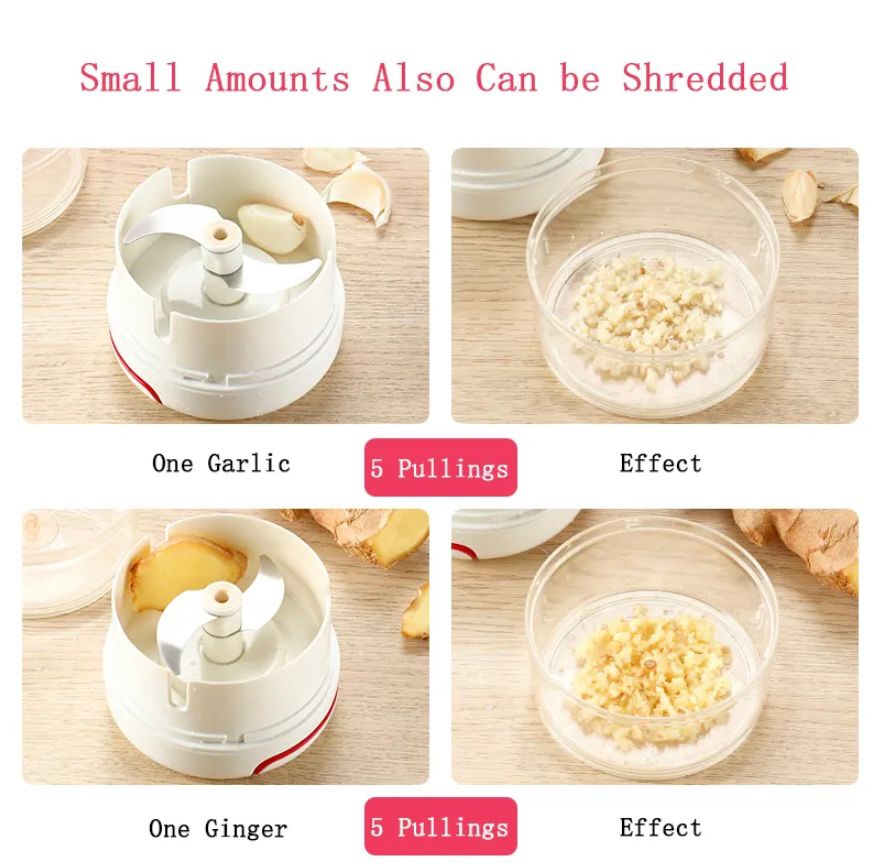 Manual food chopper mini