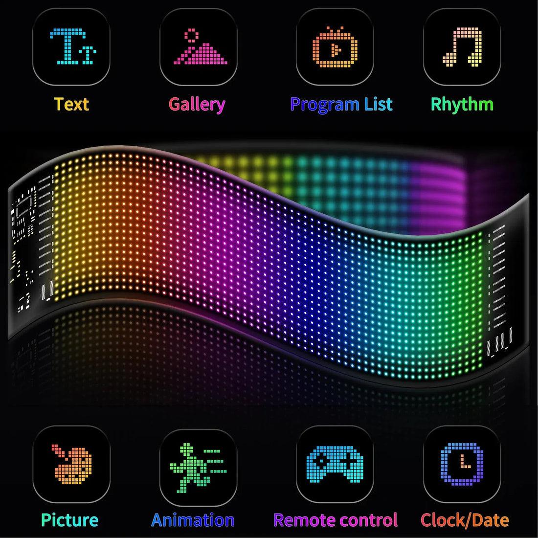 LED flexible matrix panel